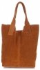 Bőr táska shopper bag Vittoria Gotti vörös V5190